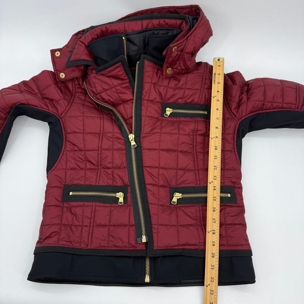 SOS BLACK SNOW Womens Snow Suit Jacket Size XL / Pants L Quilted Edgy Rocker Ski - Picture 11 of 16